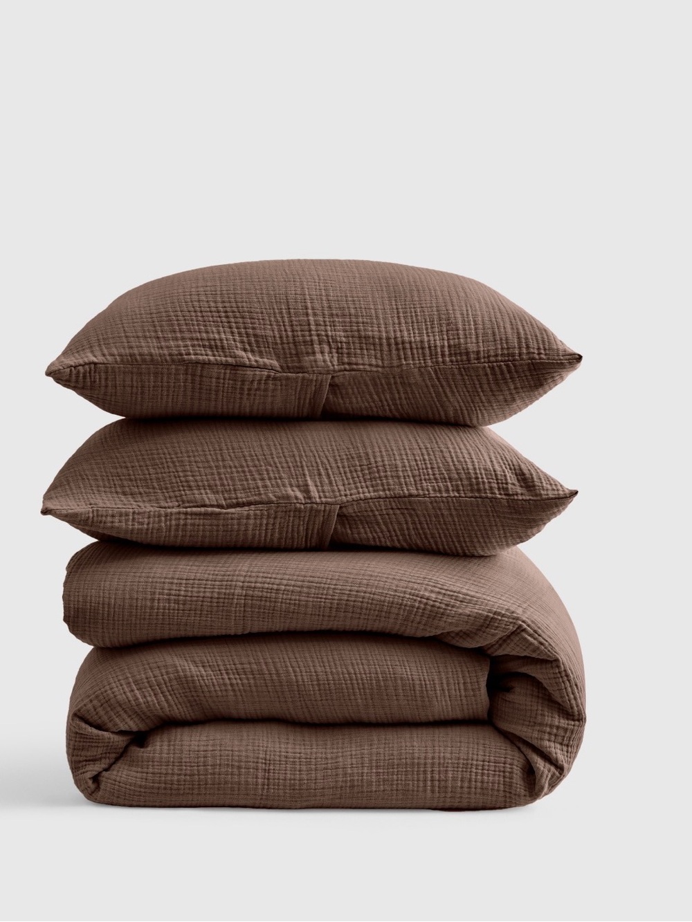 NEW Quince King $170 Organic Cotton Gauze Duvet Cover Set WITH SHAMS Last one
